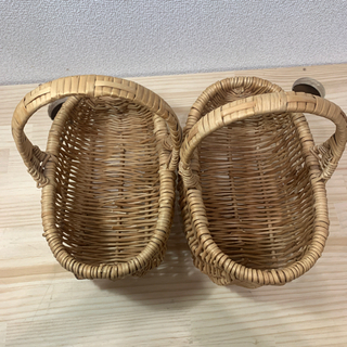 カゴ　バスケット　2つセットの画像