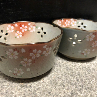 有田焼　花つづり　小鉢揃　5個セット　木箱付きの画像