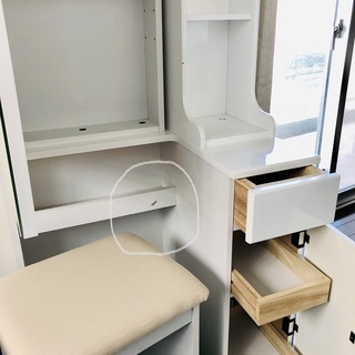 ニトリ　姿見ドレッサー　スツール付き　の画像