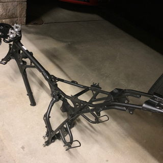 【引取限定】ホンダXR100フレーム(三又付) 廃車証明書有りの画像