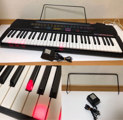 CASIO 光ナビゲーション 電子キーボード 61鍵盤 CTK-520L