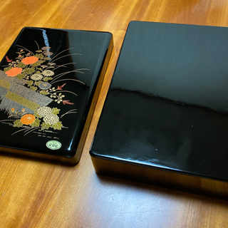 【値下げしました‼️】新品 特選 金蒔絵 漆塗り 文箱（A4サイズ）の画像