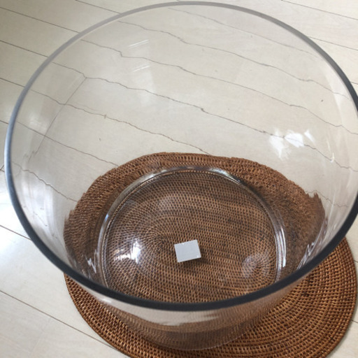 オールガラス円柱水槽　② 未使用