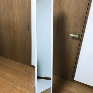 スタンドミラー　ホワイト　白