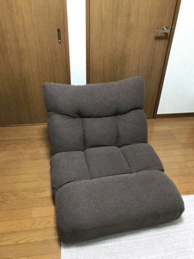つながるポケットコイル座椅子　ブラウン