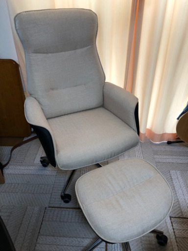 アイクラフト(icraft) パーソナルチェア オットマン・キャスター付き