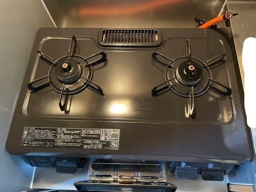 LP プロパン　パロマ2口ガス　コンロ　魚焼きグリル　2018年型