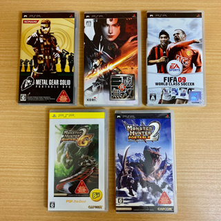 プレイステーションポータブルPSP ゲームソフト5点セット【中古品】