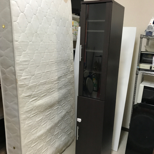 食器棚　ブラウン