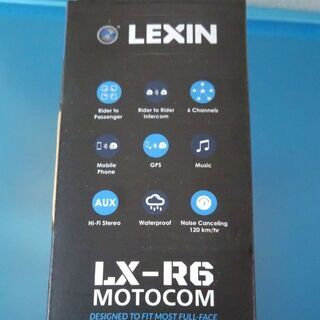 ツーリングにインカム　LX-R6 MOTOCOM　中古の画像