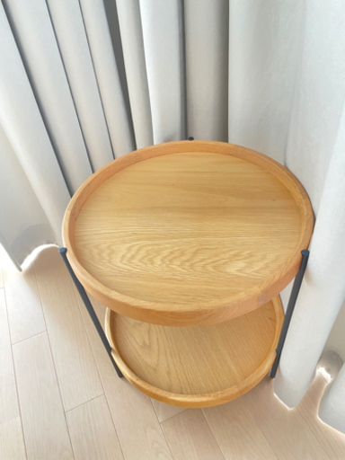 無垢オークサイドテーブル　Sketch HUMLA end table 北欧デザイナーズブランド