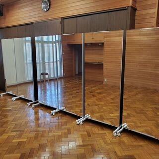 ミラー 全身鏡 姿見 ダンス スタンドミラー2枚