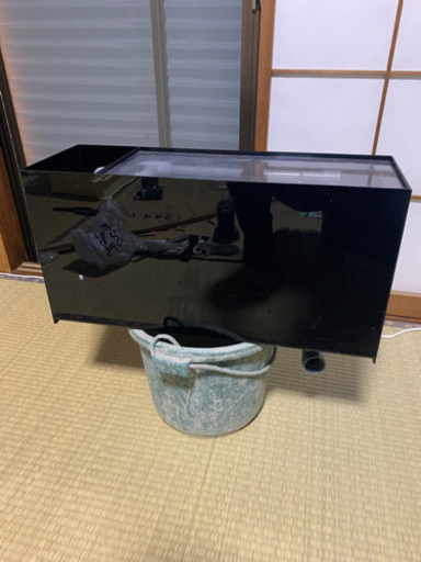 60cm水槽用　特注上部フィルター　奥行20cm高さ30cm 濾過層二層式　ズレ止め縁付き