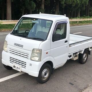 エアコン付き軽トラ　キャリイトラック4WD　パワステも付いて快適...