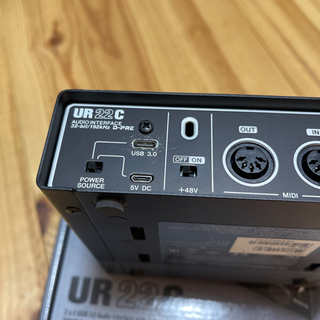 オーディオインターフェース YAMAHA Steinberg UR22Cの画像