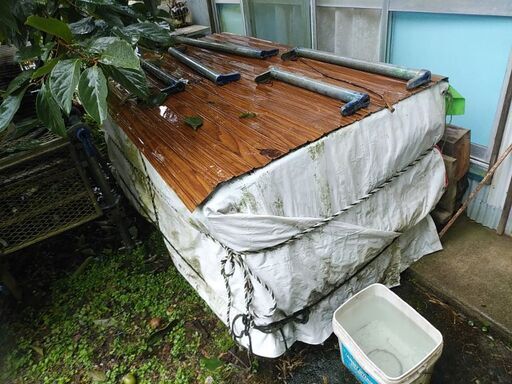 中古ベニヤ板 合板 コンパネ トラックの荷台で仕切として使用　建築資材、材料、DIY　床材　壁材　加工材　自作