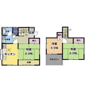 4430.東松山駅23分　戸建て　ペット可・駐車場有・南向き・頭金は家賃＋3万でOK！【現金分割・カード可/水商売、保証人なし全てOK/無職の方要相談/生活保護不可】３DK　敷礼なし　ルームシェア可　二人入居可　専用庭≪分割賃貸ネット≫69742125076 k - 東松山市