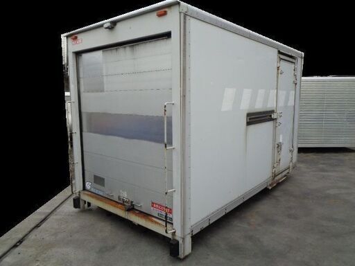 トラックコンテナ 箱 シャッター 横扉付 アルミバン 冷凍冷蔵 倉庫 物置 ガレージ 愛媛より