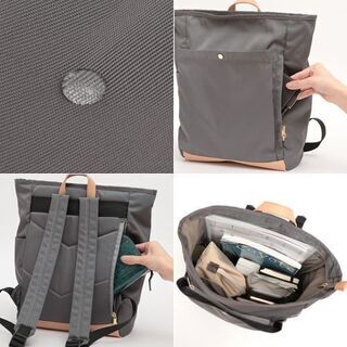 レガートラルゴ リュック ブラック　多ポケット　撥水　軽量　大容量　A4　通勤　通学の画像