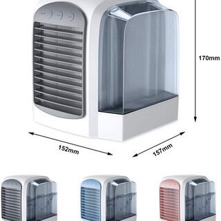【新品未使用】卓上冷風機 扇風機 2021最新型 人気冷風扇 ミニ クーラー USB給電式 大風量 3段階階切り替え 冷却 加湿 空気清浄機 氷いれ可能 エアコン 静音作業 省エネ 小型 軽量 携帯性 長時間連続動作 熱中症と暑さ対策 自宅用/事務室用/寝室の画像