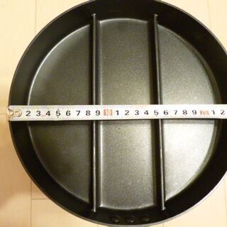 【中古】仕切り付フライパン（ガス・IH兼用）の画像