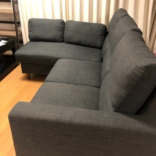 お値下げしました【NOCE】3人掛けソファ　L字型ソファ　8/27までに取引可能な方の画像