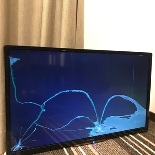 ジャンク品　32型　テレビ　2019年製　フナイ　液晶割れ　録画機能付