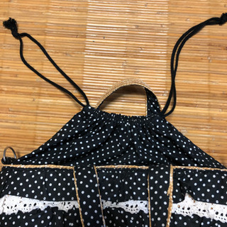 ミニかごバッグ　ショルダー付きの画像