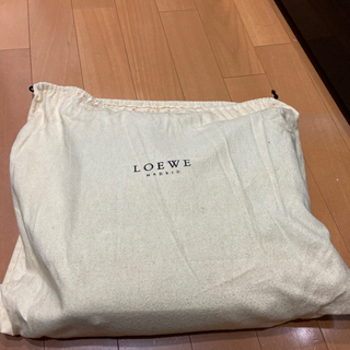 LOEWE ロエベ トートバッグ アナグラム スウェード/レザー ダークブラウン【中古】 レディースの画像