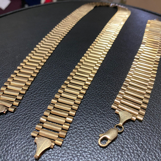 【ロレックスチェーン】10Kネックレス&ブレスレットsetの画像