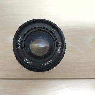 日本製 Cマウントレンズ TV 8mm F1.3 Qマウントアダプター付の画像