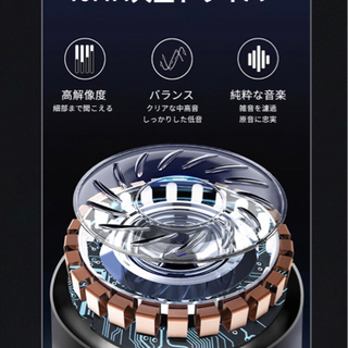 【新品未使用】50時間再生可能、無線＆無線、自由に切り替えるヘッドホンの画像