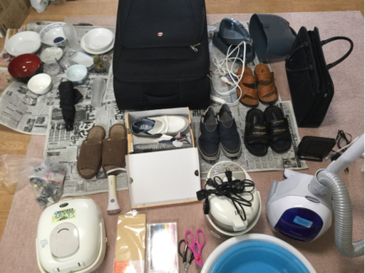 日用品など　相談　お世話になりました。