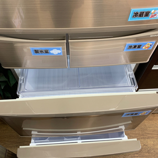 ★激安 SHARP 440L 5ドア 冷蔵庫 SHARP 5ドア冷蔵庫 両開き 440L【店頭取引限定】【中古品】早い者勝ち