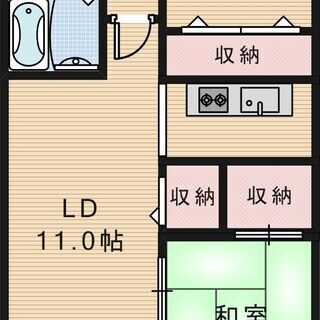 No135KN✨🍀敷金•礼金無し🍀✨２LDK😊2人入居可能👬オー...