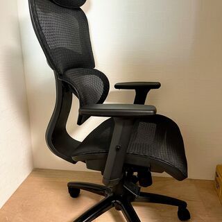 【新品】ほぼ半額　メッシュのハイバック・デスクチェア　エルゴノミクスデザインの画像