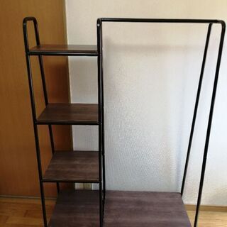 棚付きハンガーラック※最終値引きの画像
