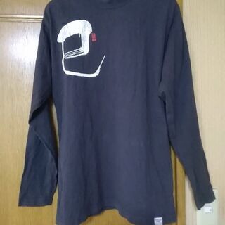 メンズティーシャツ👕(兼用) サイズM　長袖古着　黒　綿100%...