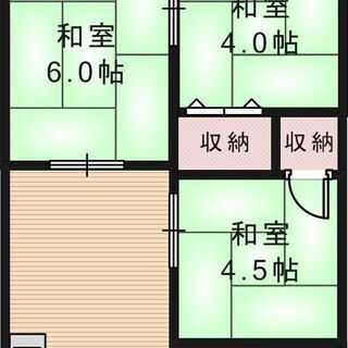 No142KN😊✌️敷金•礼金無し✌️😊３DK✨2人入居可…