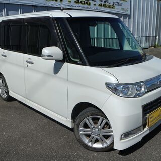 タントカスタム　ナビ　TV　ETC　保証付　2年車検付き
