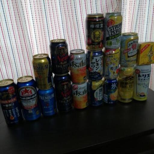 決まりました。お酒　各種　ビール　発泡酒　ハイボール　チューハイ　日本酒　18本