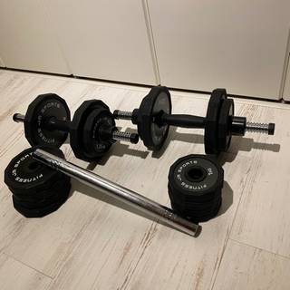 可変式ダンベル アレイ バーベルセット 30kg（片手15kg×2個）