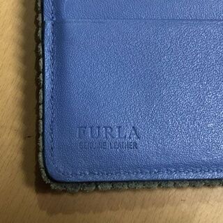 フルラ FURLA 長財布 2つ折り長財布 スナップボタン ブルー 青 財布 保存袋付き ☆ 札幌市 白石区 東札幌 ☆ アウトレットモノハウスの画像