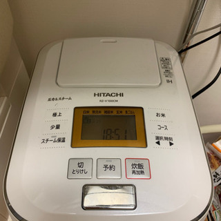 炊飯器+米びき　2点セットの画像