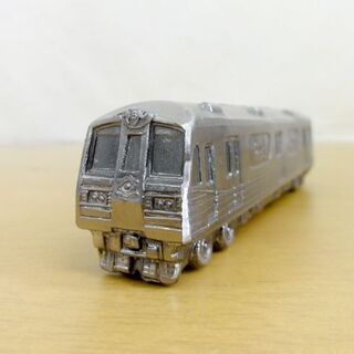 札幌市地下鉄東西線白石新さっぽろ間開通 大谷地バスターミナル竣功記念 地下鉄車両模型 金属製 ダイキャストの画像