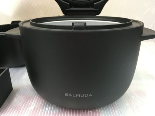 バルミューダ K03A-BK 電気炊飯器 3合炊き BALMUDA 中古品