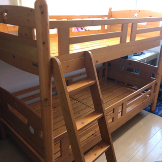 二段ベッドを差し上げます！