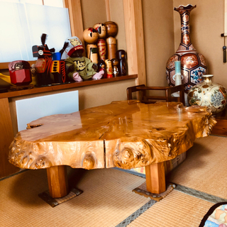 切株テーブル良品