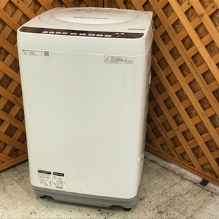 【愛品館江戸川店】「保証有り」SHARP　7.0kg　全自動洗濯機 「ES-T710-W」 （2018年製）ID:142-029377-007　配送可　1,100円～