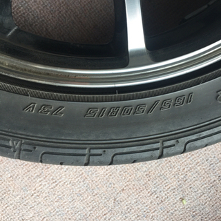 15インチ アルミホイール・タイヤ 4本セットの画像